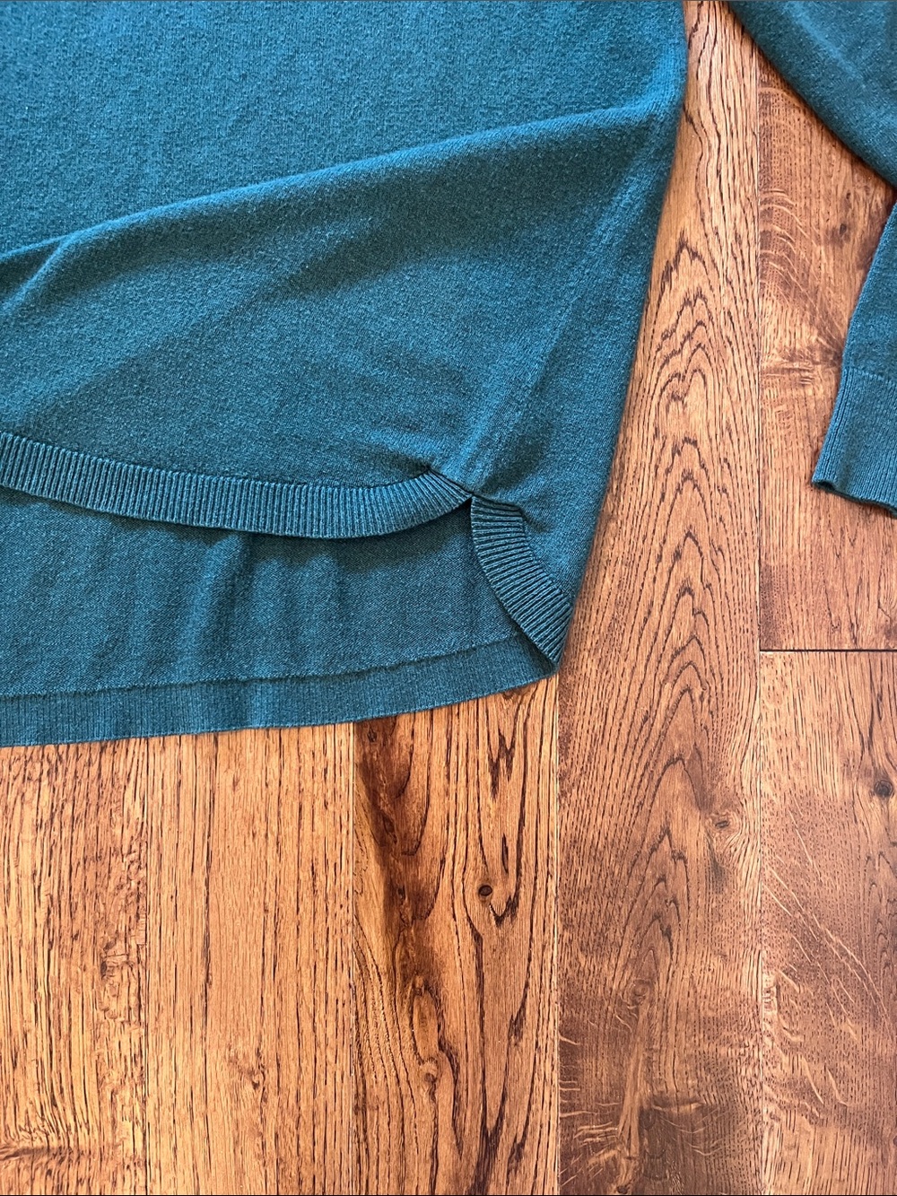 Reitmans Essentials Deep Green Crewneck Knit Sweater Size M - Picture 4 of 4